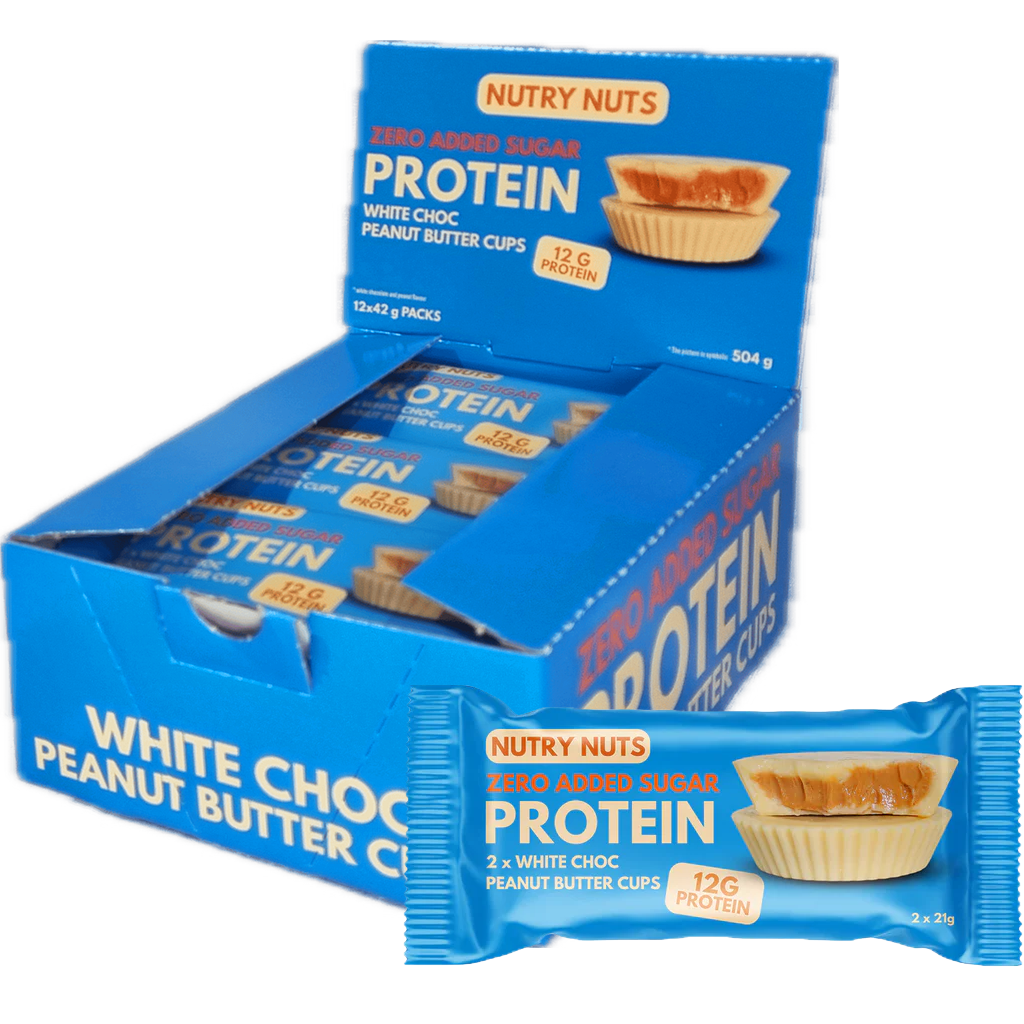 NUTRY NUTS Protein Peanut Butter Cups - White Choc 42g