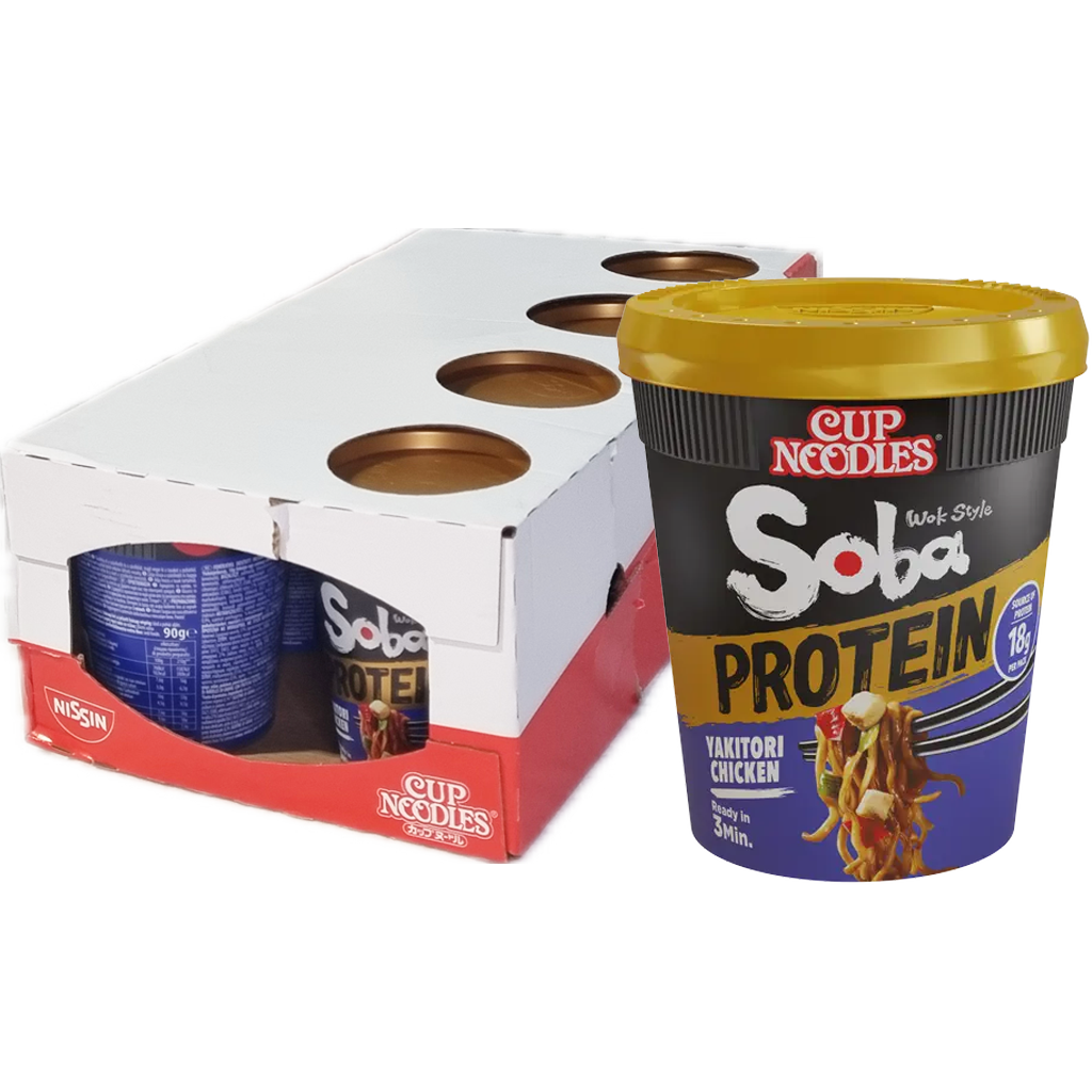Nissin PROTEIN Soba Cup Yakitori Chicken 90g