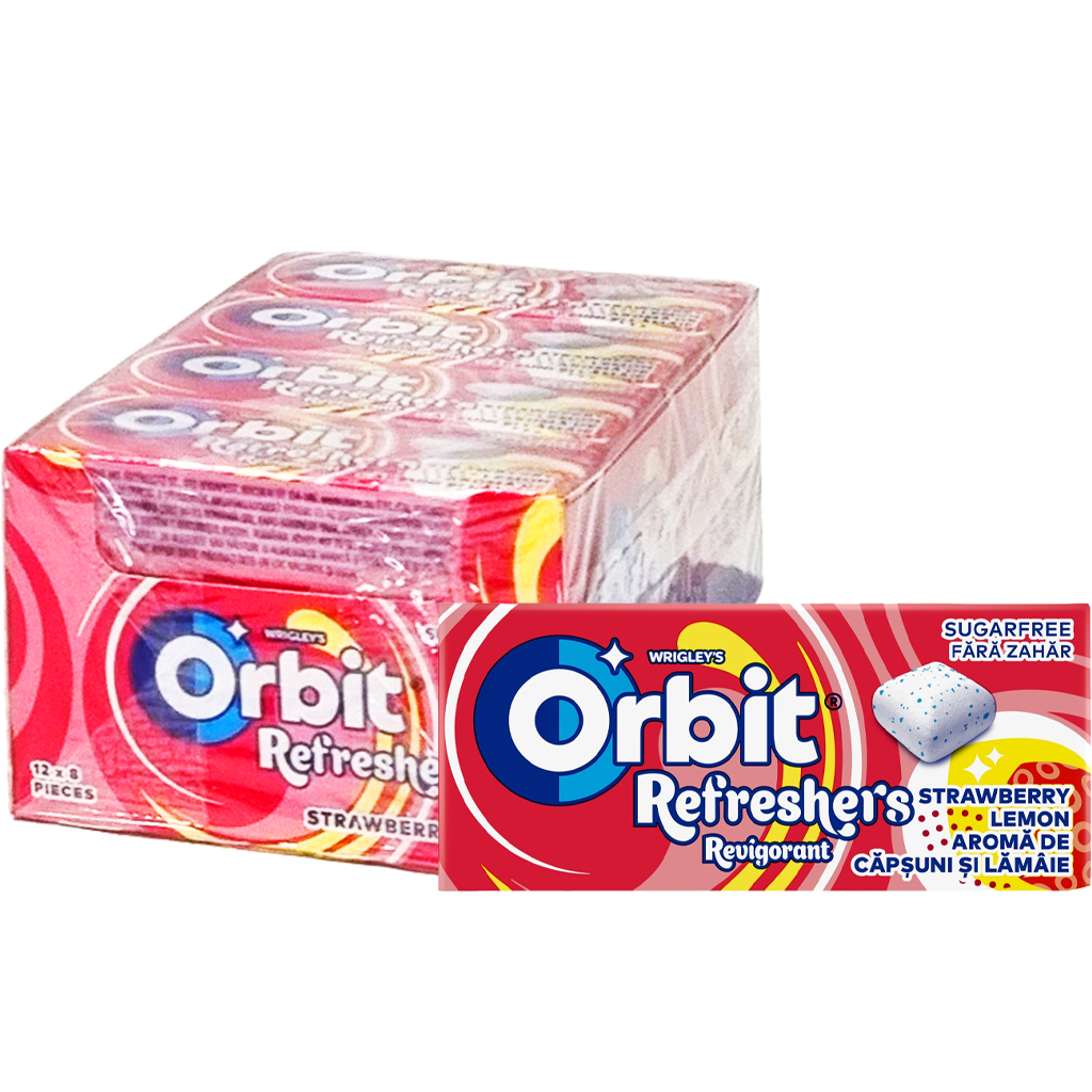 Orbit Refreshers eper- és citromízű cukormentes rágógumi (8db) Orbit Refreshers eper- és citromízű cukormentes rágógumi (8db)