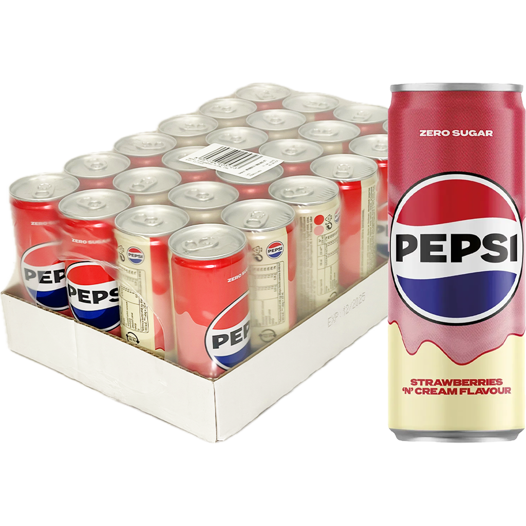 Pepsi 0,25l Strawberry & Cream  DRS