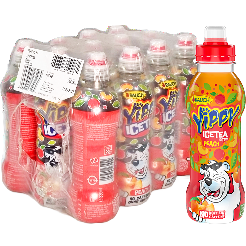 Rauch Yippy 0,33l ICE TEA Őszibarack  DRS