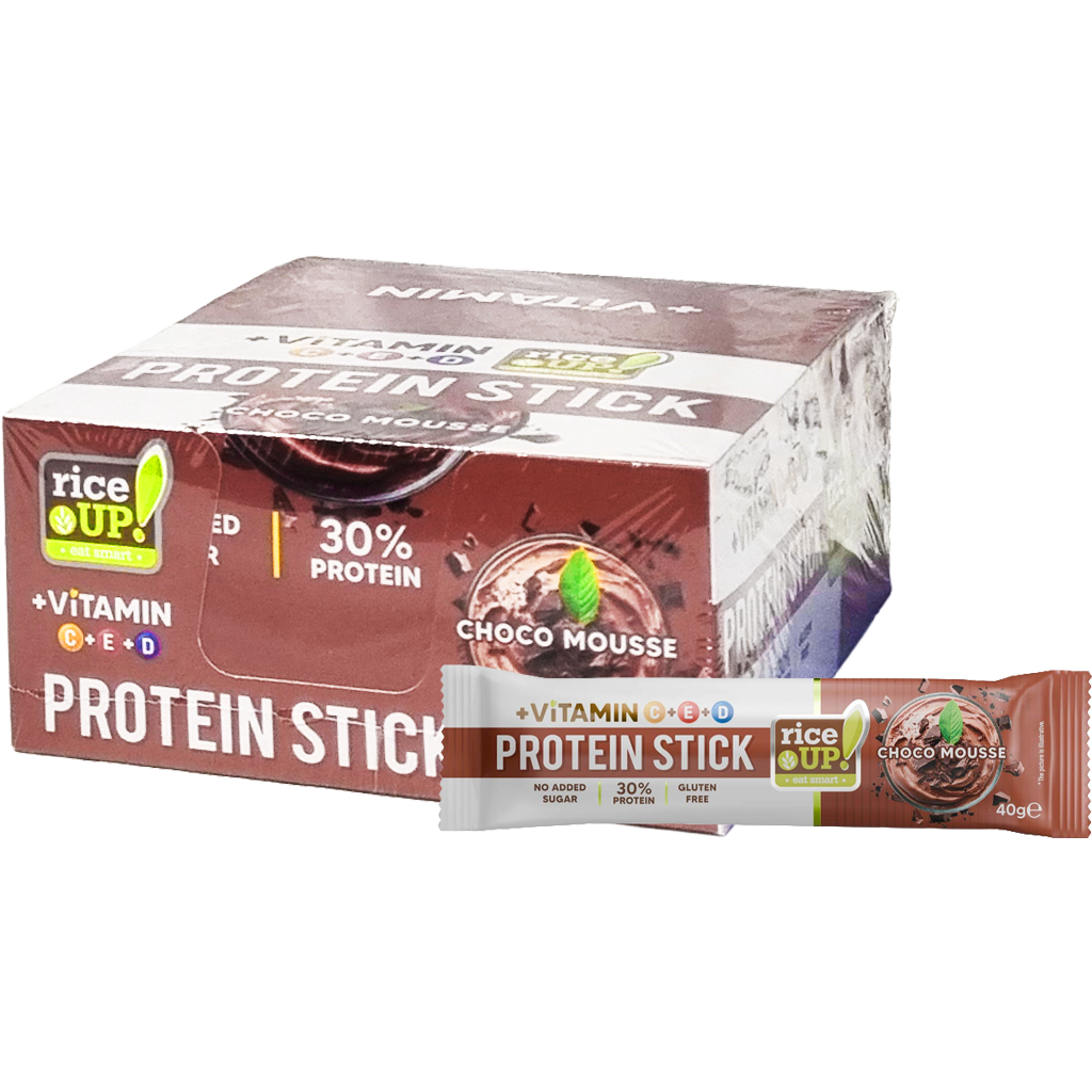 Rice Up! protein stick vitaminokkal Choco Mousse HCN 40g Rice Up! protein stick vitaminokkal Choco Mousse HCN 40g