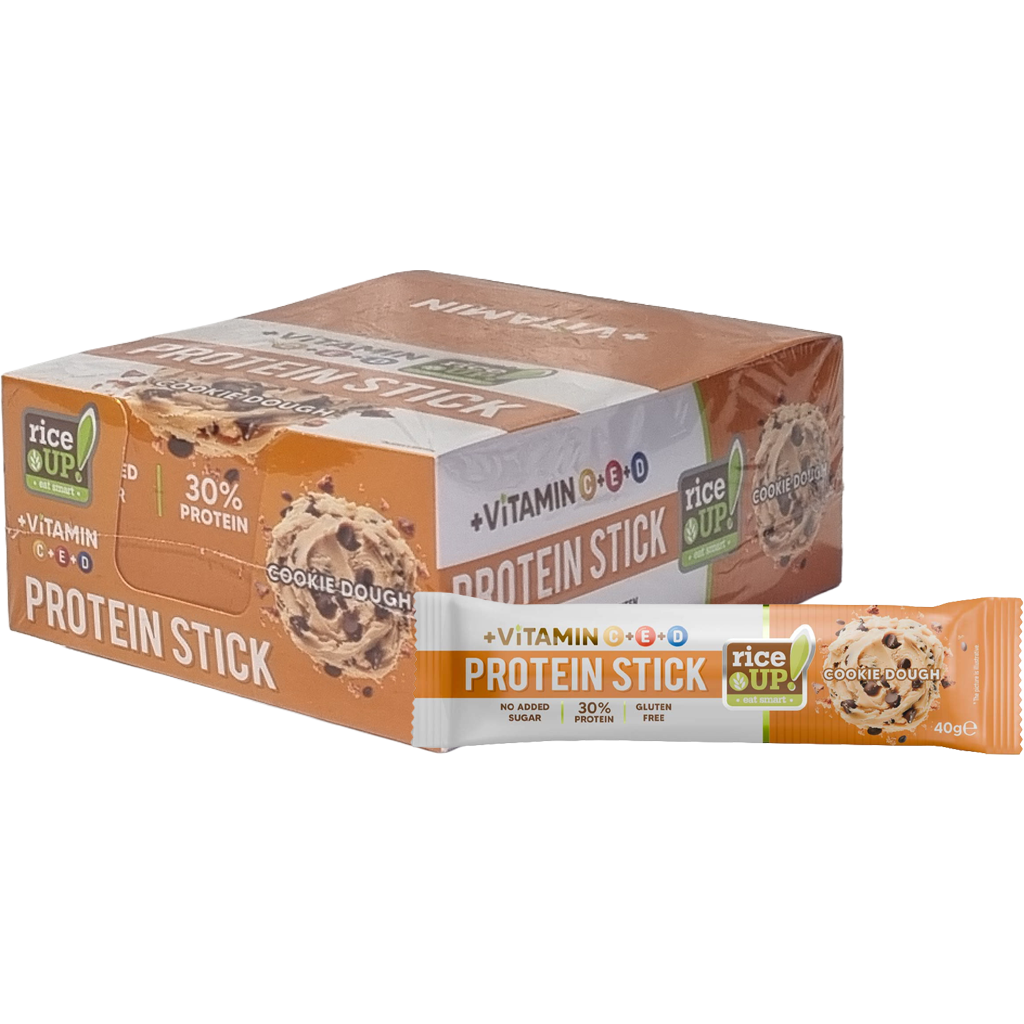 Rice Up! protein stick vitaminokkal Cookie Dough HCN 40g Rice Up! protein stick vitaminokkal Cookie Dough HCN 40g