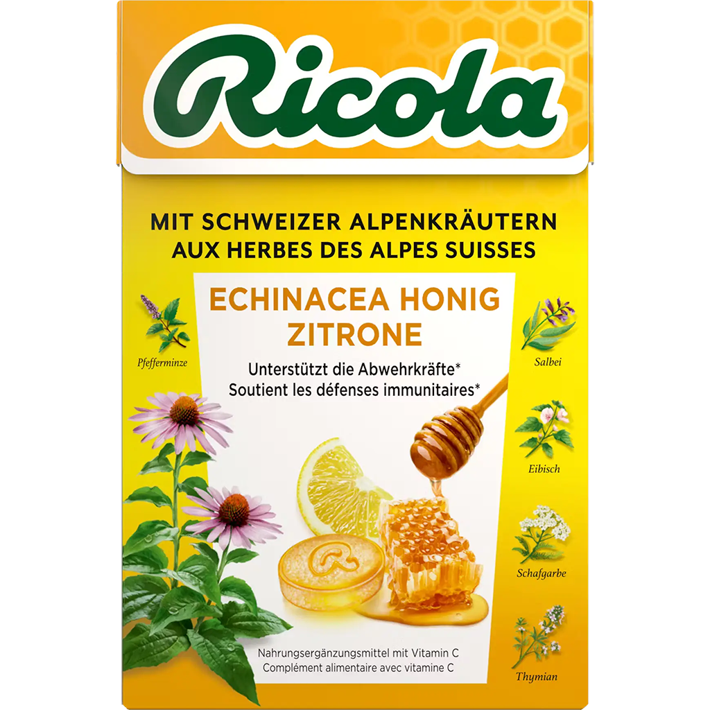 Ricola Echinacea - Méz cukorka 40g
