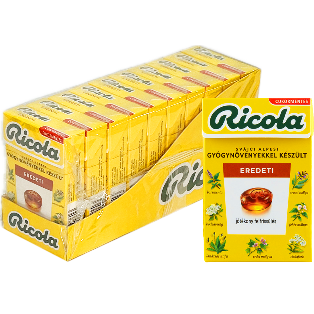 Ricola Eredeti cukorka 40g Ricola Eredeti cukorka 40g