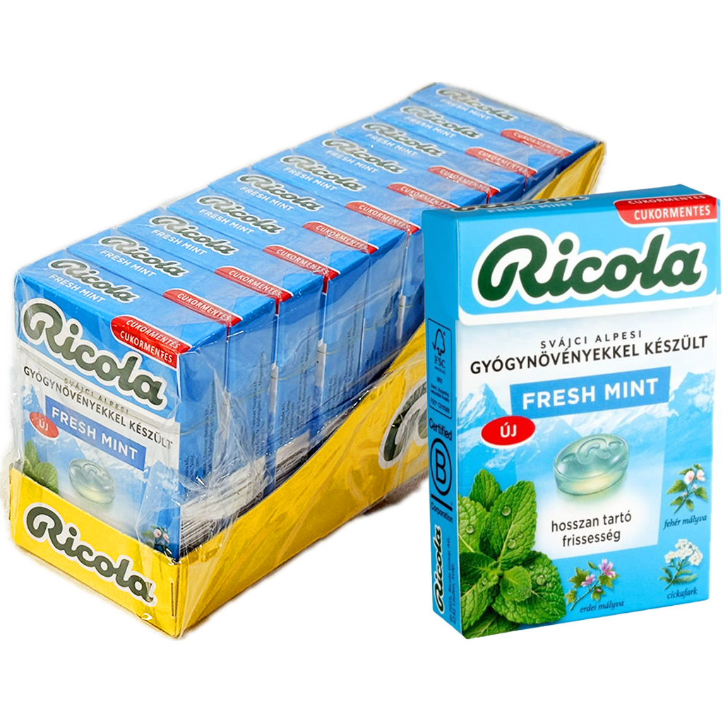 Ricola Fresh Mint cukorka 40g