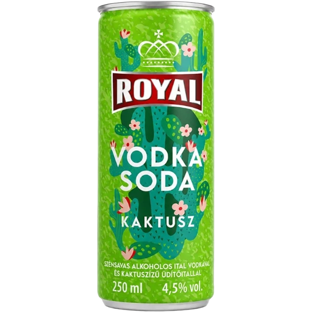 Royal Vodka CAN Soda-Kaktusz 0,25l 4,5% DRS Royal Vodka CAN Soda-Kaktusz 0,25l 4,5% DRS