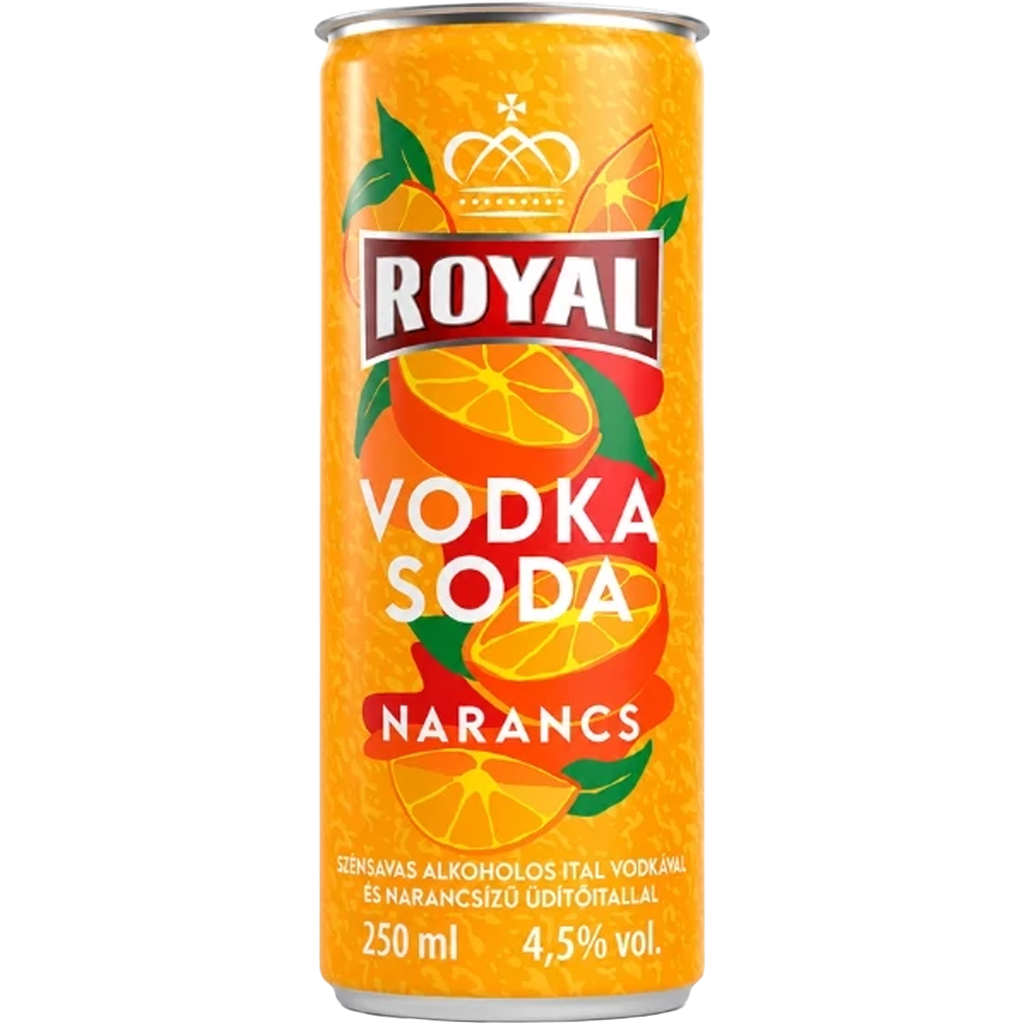 Royal Vodka CAN Soda-Narancs 0,25l 4,5% DRS Royal Vodka CAN Soda-Narancs 0,25l 4,5% DRS