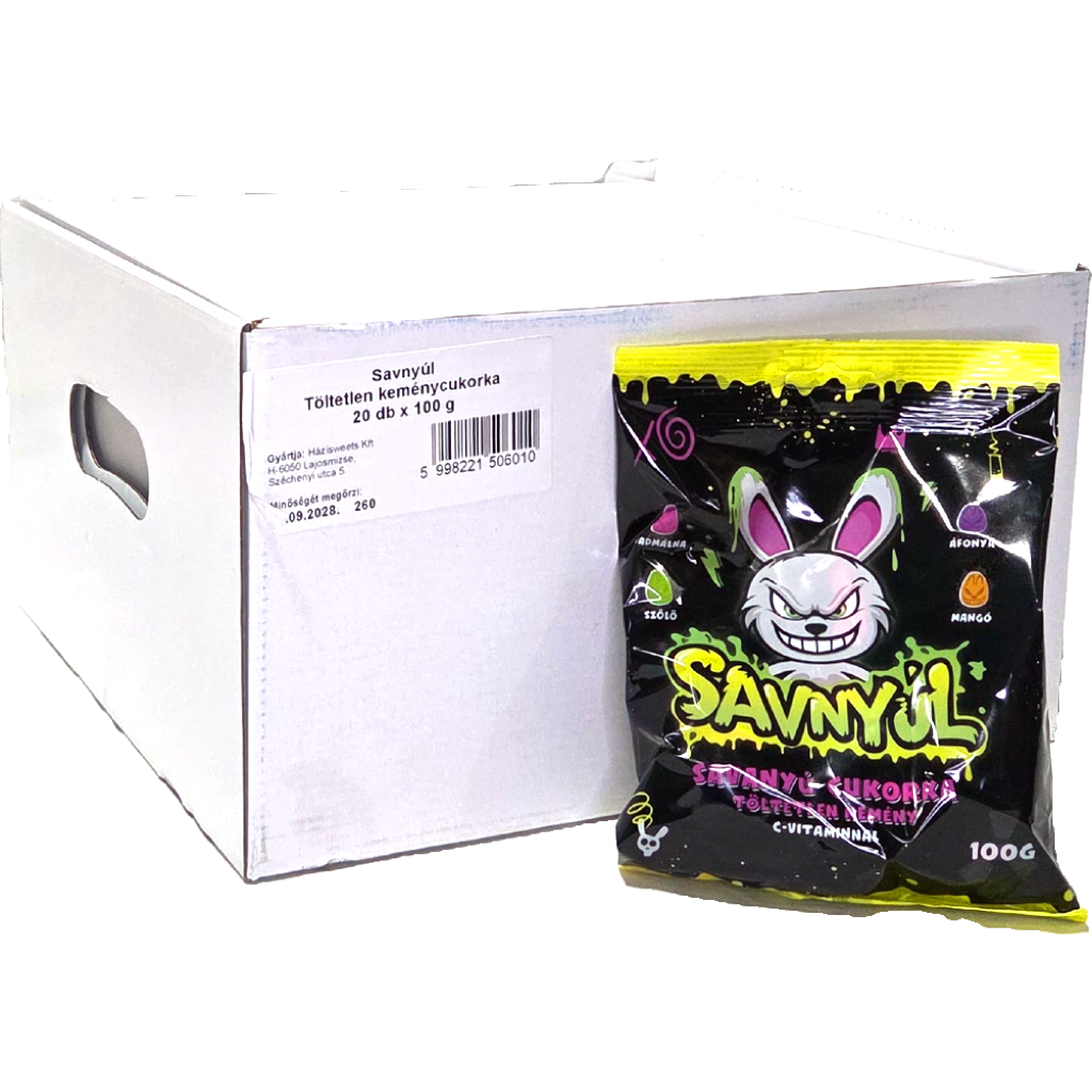 Savnyúl töltetlen keménycukorka C-Vitaminnal 100g