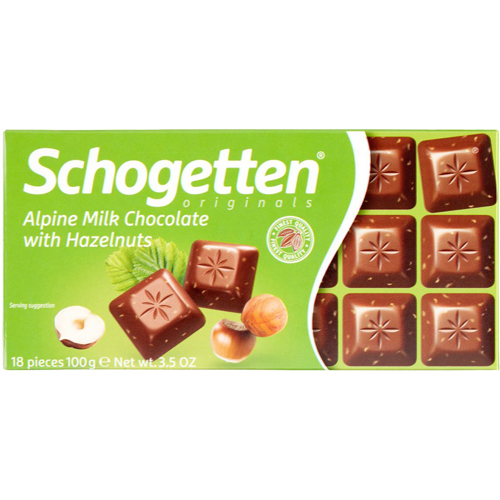 Schogetten Mogyorós Tejcsokoládé 100g