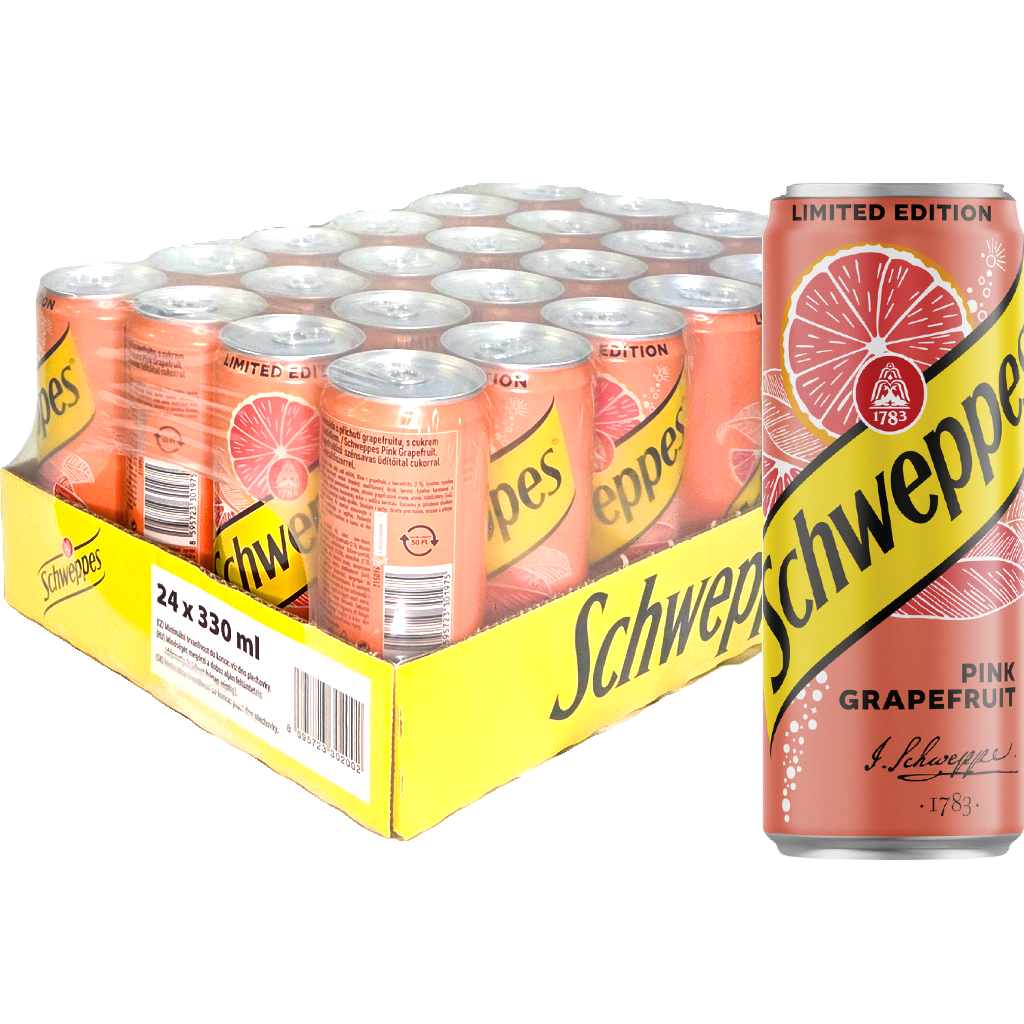 Schweppes Pink Grapefruit 0,33l CAN  DRS