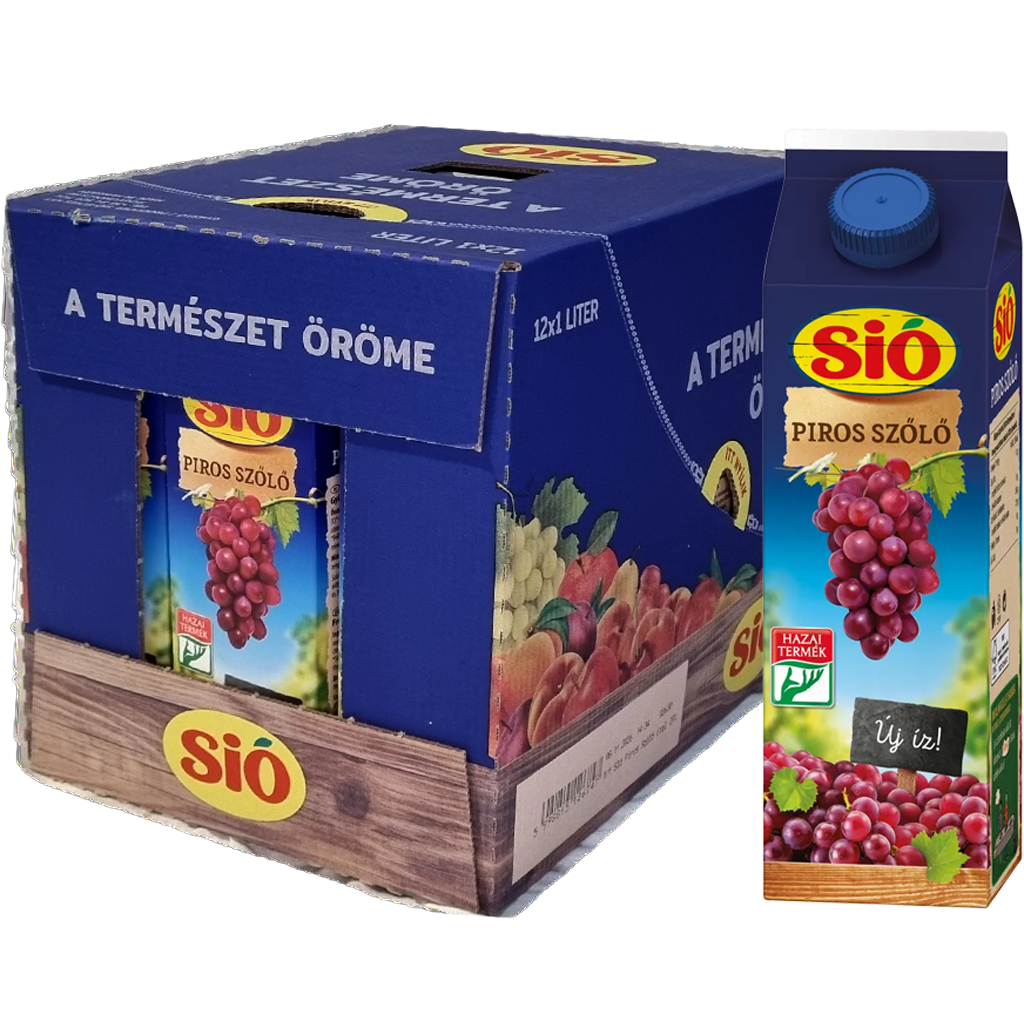 Sió 1L Piros Szőlő 20%