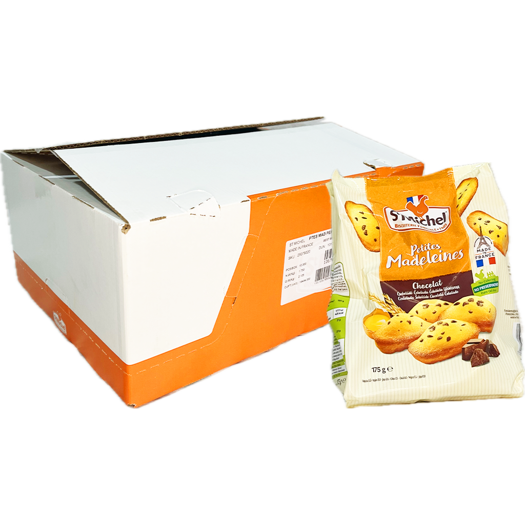 St Michel Madeleines Csokoládé darabokkal 175g