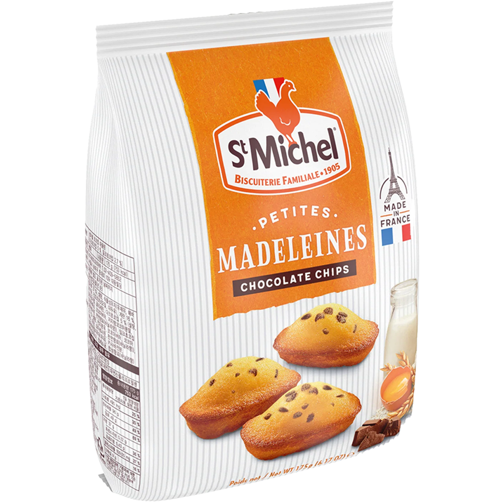 St Michel Madeleines Csokoládé darabokkal 175g