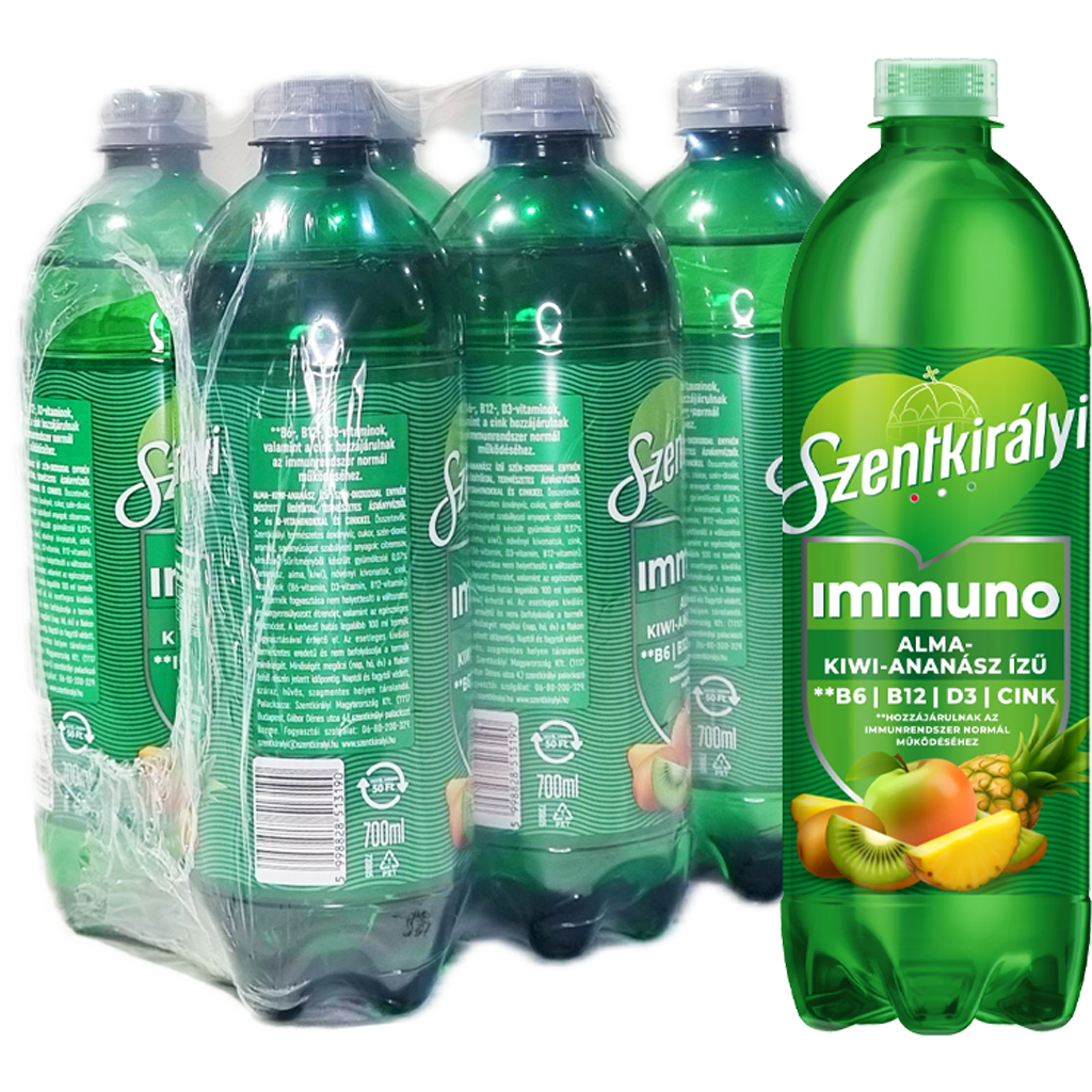 Szentkirályi 0,7l Immuno Alma-Kiwi-Ananász DRS Szentkirályi 0,7l Immuno Alma-Kiwi-Ananász DRS