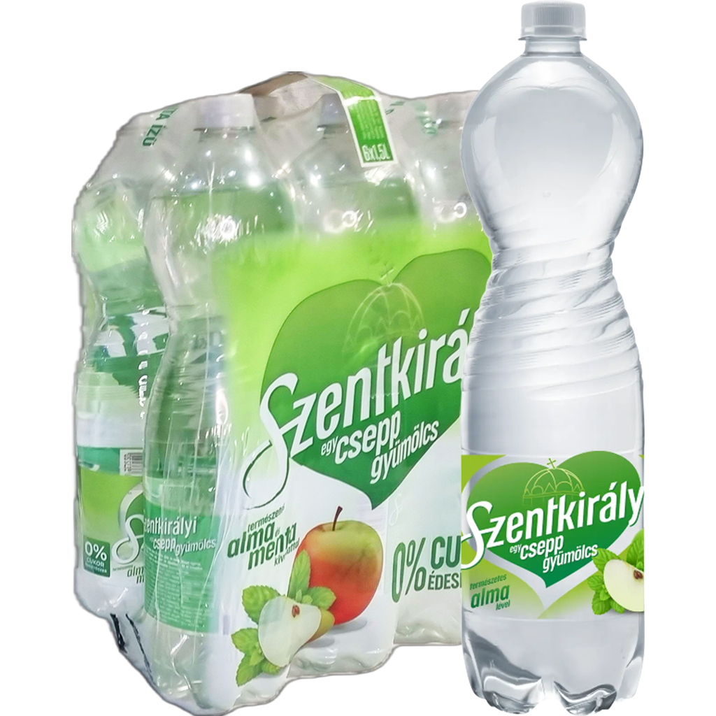 Szentkirályi 1,5l Egy Csepp Alma-Menta  DRS