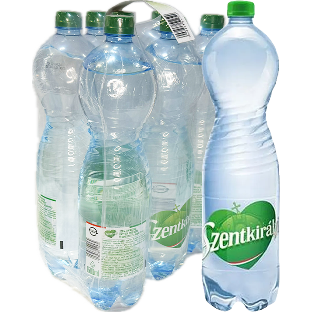 Szentkirályi 1,5l ásványvíz ENYHE  DRS