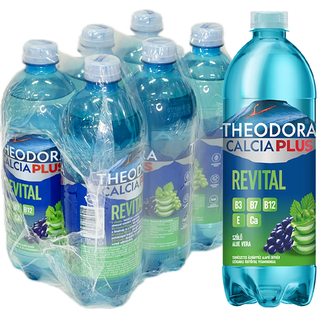 Theodora Calcia Plus 0,7l PET Revital szőlő-aloe vera  DRS