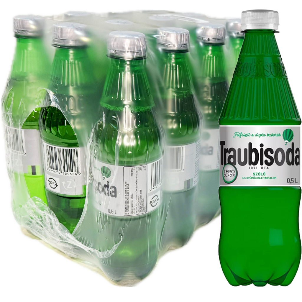 Traubisoda szőlő ZERO 0,5L  DRS