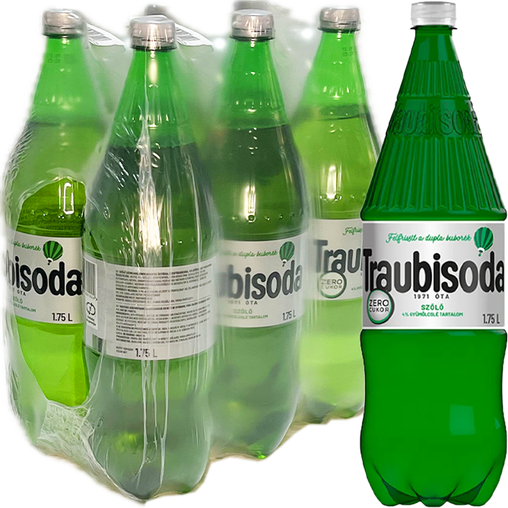 Traubisoda szőlő zero 1,75l