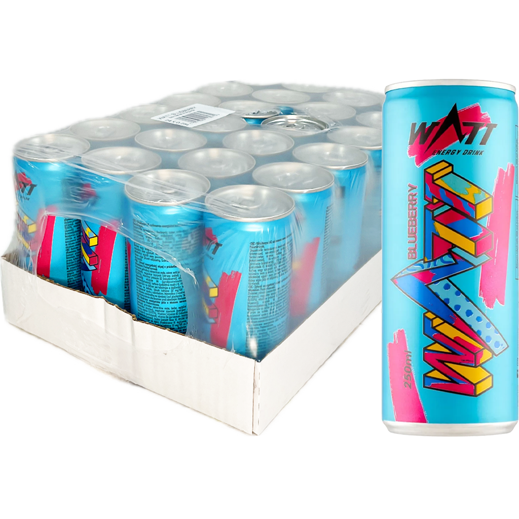 Watt Energy 250ml Blueberry  DRS