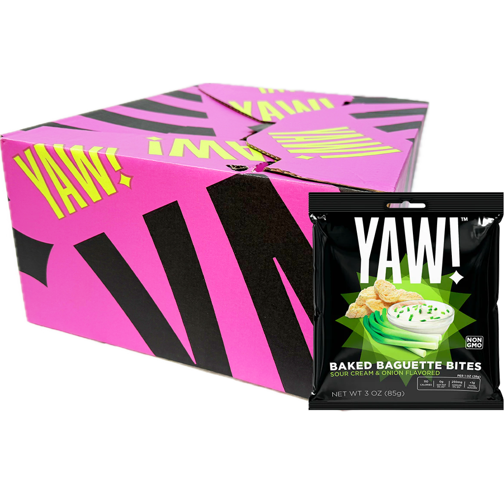 Yaw Baguette Hagymás-Tejfölös ízű snack 120g Yaw Baguette Hagymás-Tejfölös ízű snack 120g