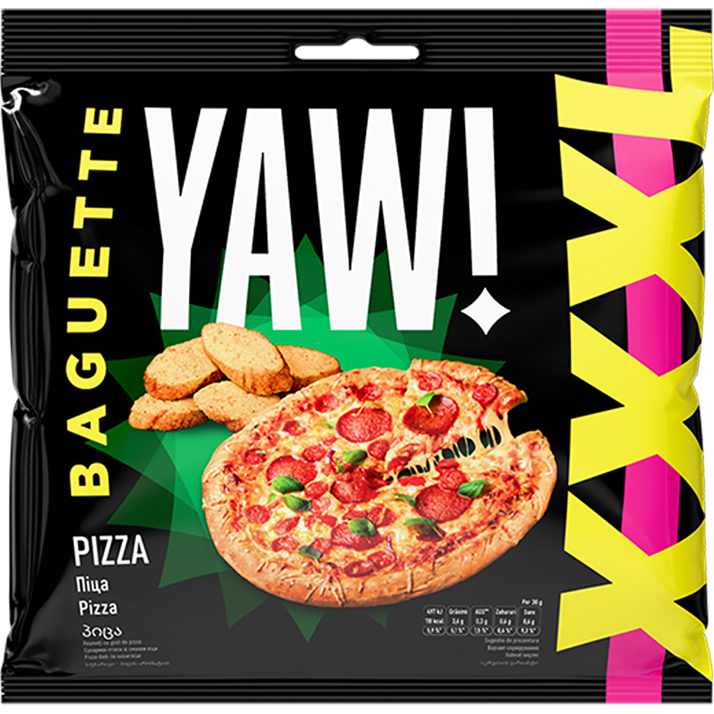 Yaw Baguette Pizza ízű snack 120g